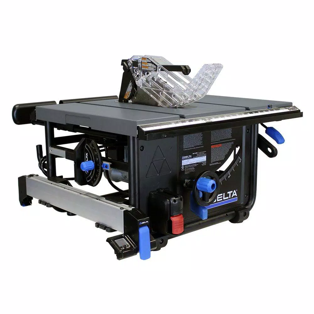 Delta 10 in. 15 Amp Portable Jobsite Table Saw with 45 Degree Left Tilt