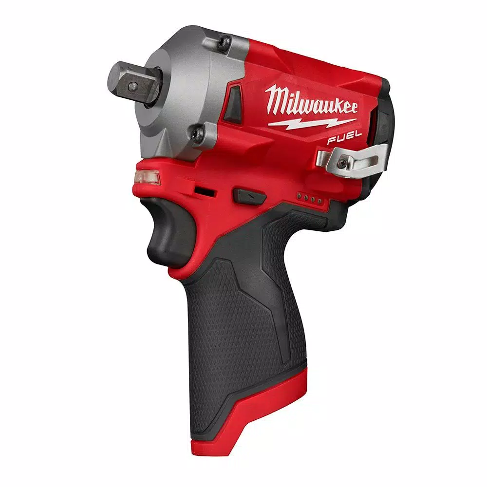 Milwaukee M12 FUEL 1/2 in. Stubby Brushless Cordless Impact Wrench with 2.0 Ah Battery