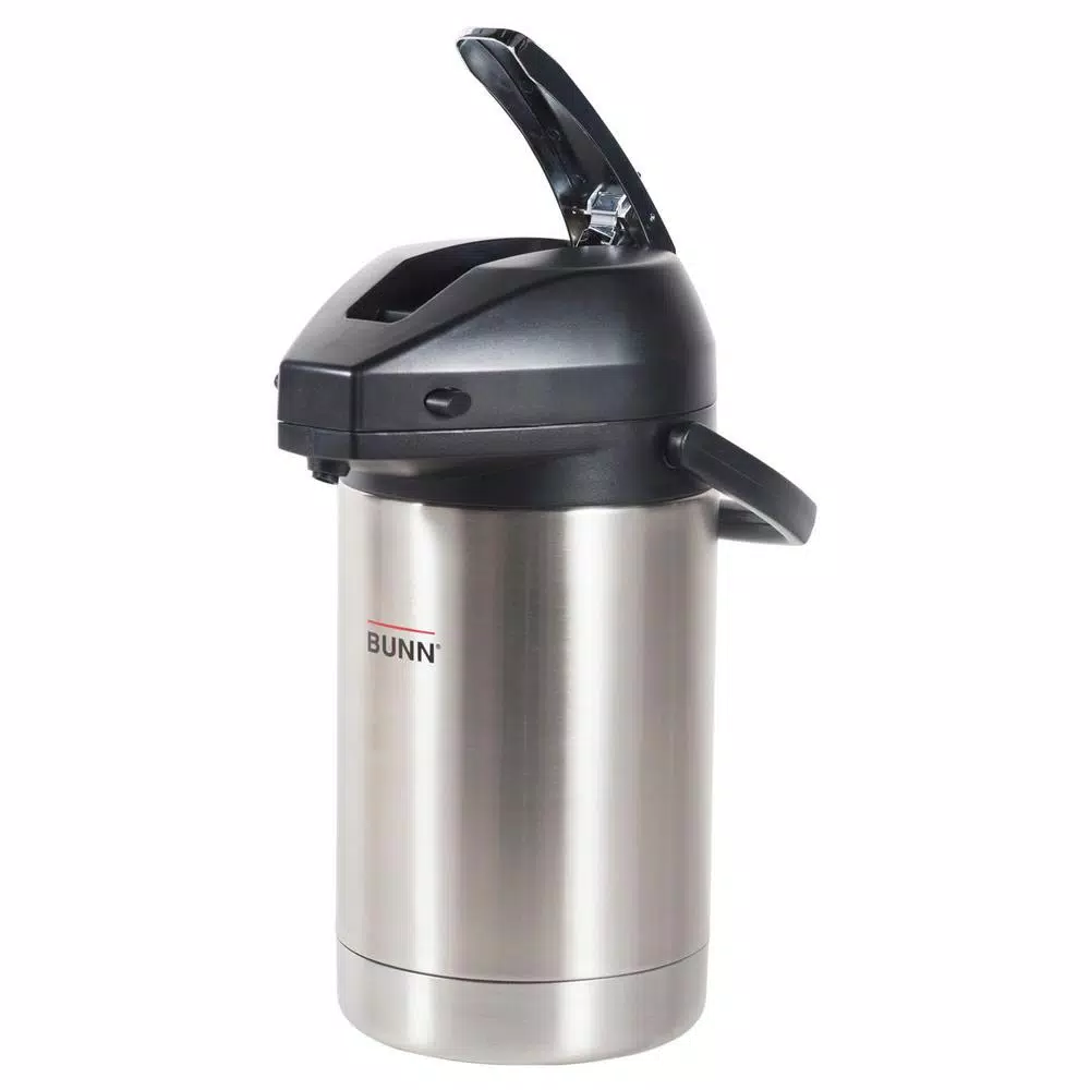 BUNN 2.5 Liter Stainless Steel Lever-Action Airpot, 84 oz.
