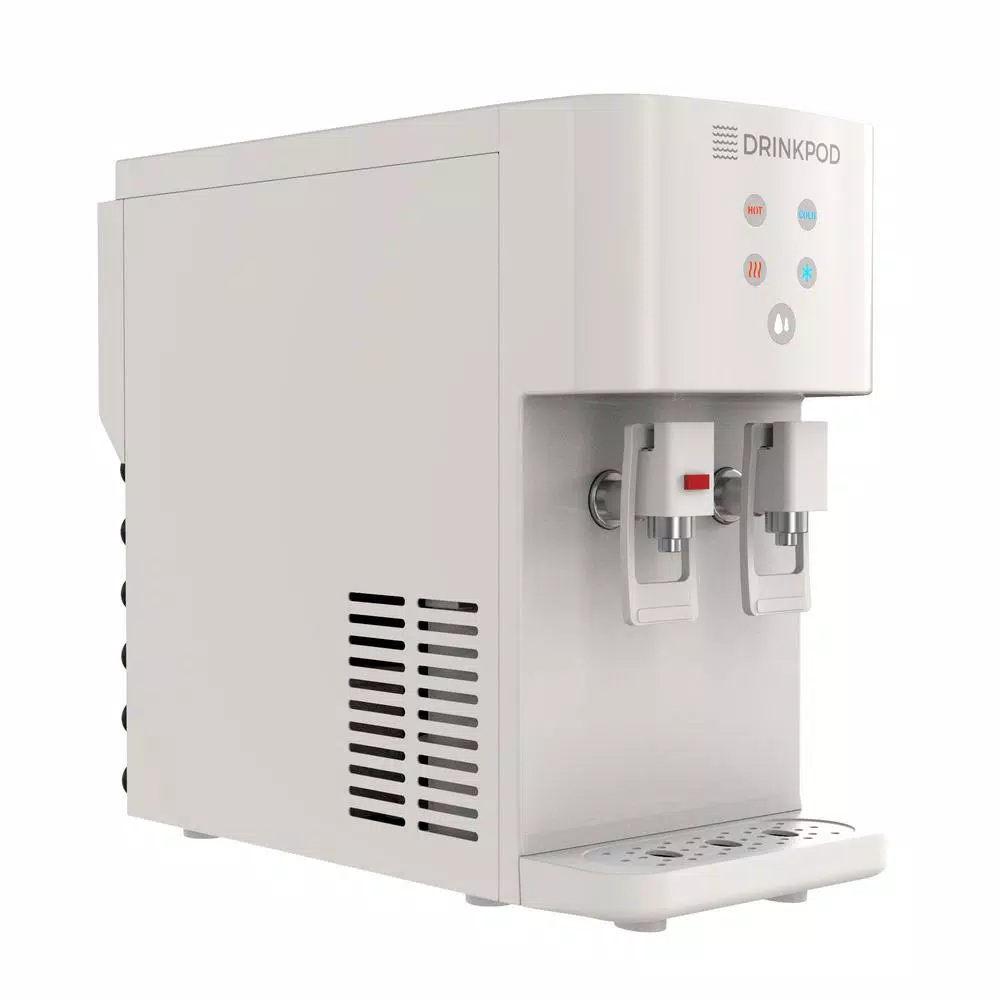 DRINKPOD 2000 Series Bottleless Water Filtration Cooler, 4-Stage Purification, White