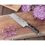 Cangshan S Series 7 in. German Steel Forged Nakiri Vegetable Cleaver thumbnail 4
