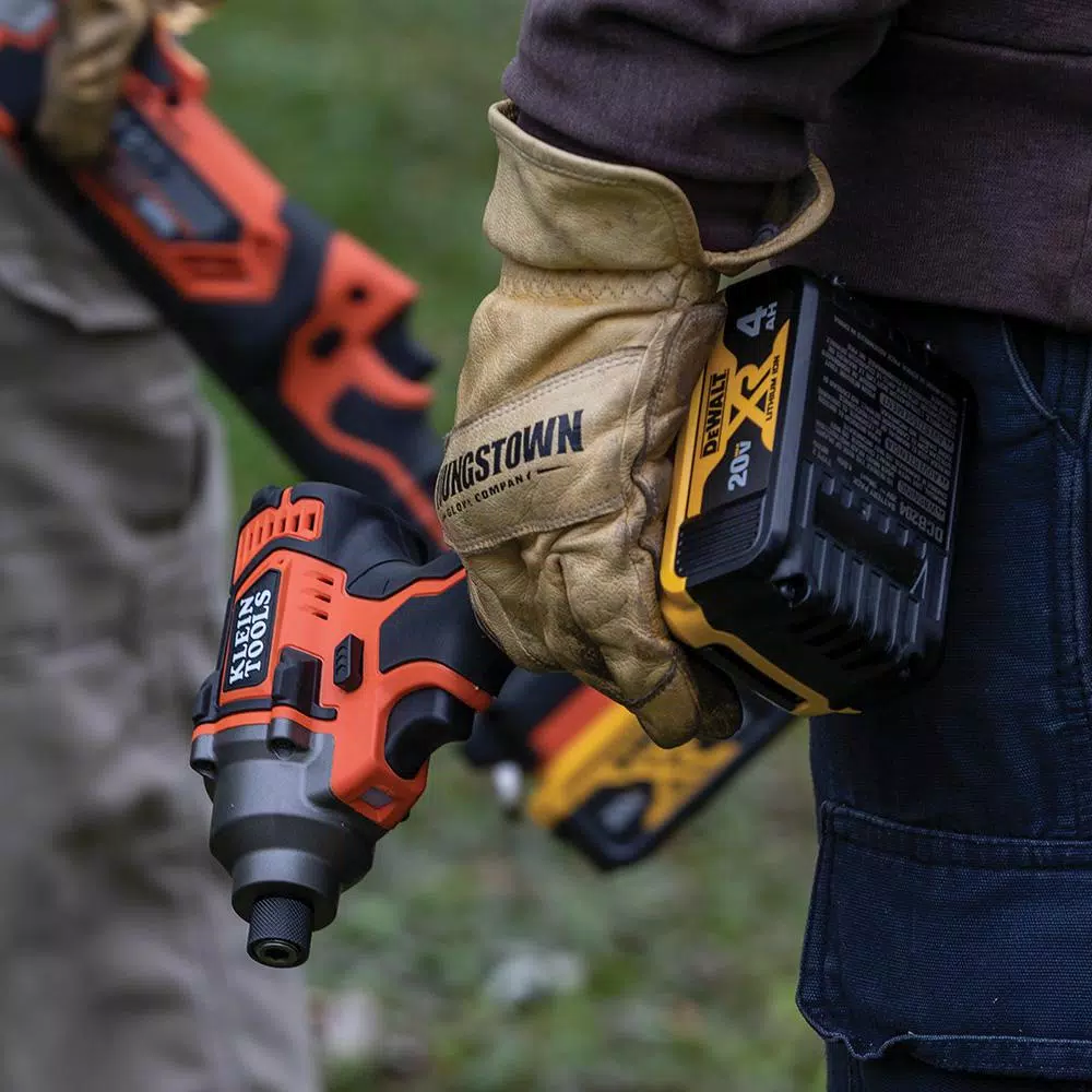 Klein Tools Compact Impact Driver, 20V Cordless, 1/4 in. Hex Drive, Tool Only