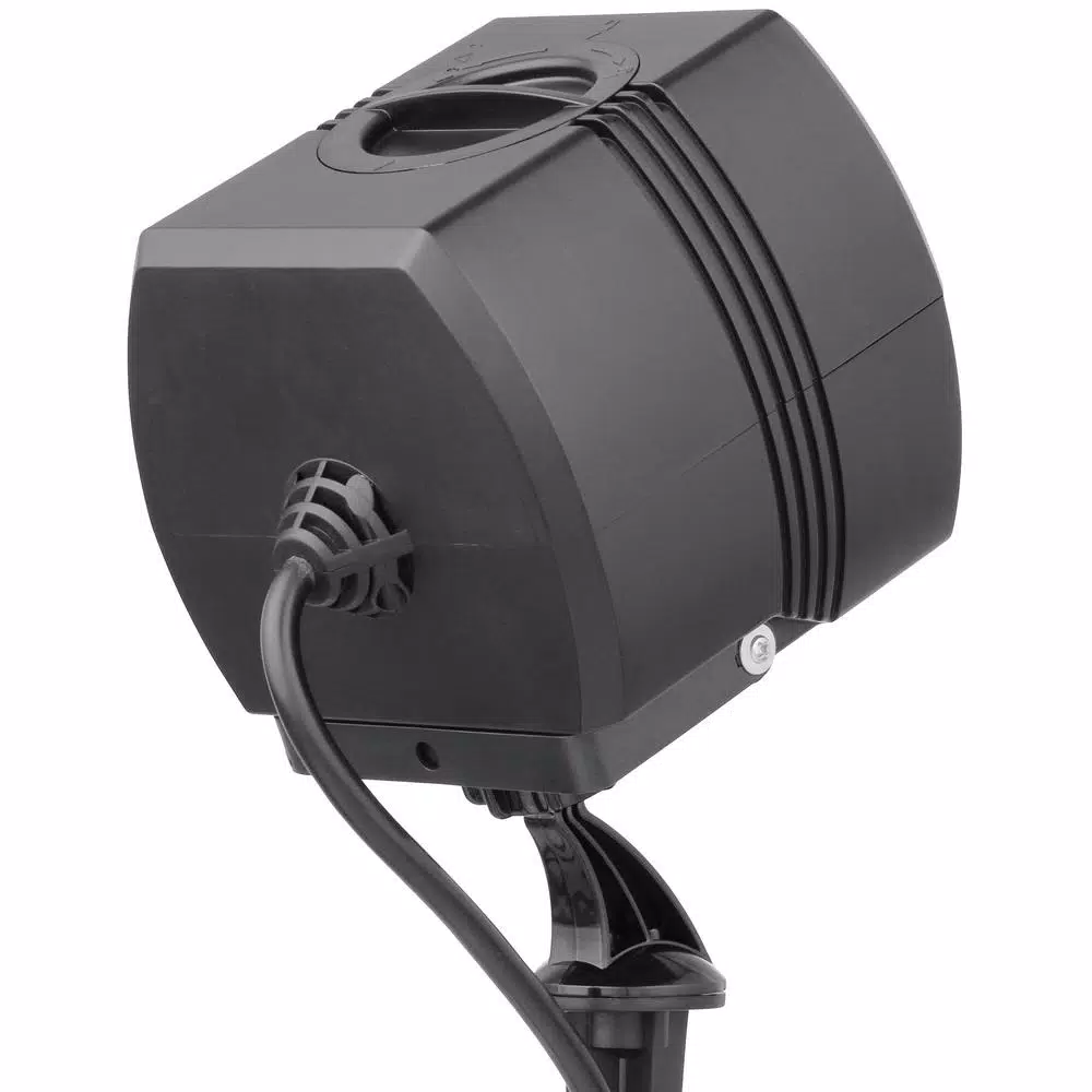 LightShow Holiday Outdoor LED Projector with 8 Slides and Multi-Color Swirl Light Effects