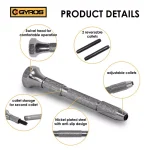 Gyros Swivel Head Pin Vise with 2 Double-Ended Collets thumbnail 2