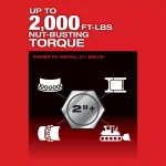 Milwaukee M18 FUEL 1 in. High Torque Impact Wrench with ONE-KEY, Brushless Cordless D-Handle (Tool-Only) thumbnail 4