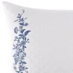 Laura Ashley Charlotte China Blue Floral Cotton Blend 16 x 20 in. Throw Pillow thumbnail 2