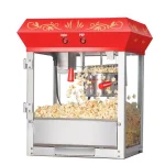 Great Northern Popcorn Machine - 4 oz. Red Stainless Steel Countertop Popper thumbnail 1