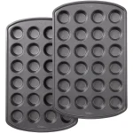 Wilton Perfect Results Premium Non-Stick Mini Muffin Pan, 24-Cup (Set of 2) thumbnail 1