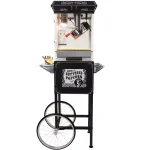 Funtime Sideshow Popper 8 oz. Popcorn Machine and Cart, Traditional Black Theater Style Popper thumbnail 4
