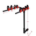 Max Load 4-Bike Universal Hitch Mount Bike Carrier with Integrated Stable Cradles thumbnail 4