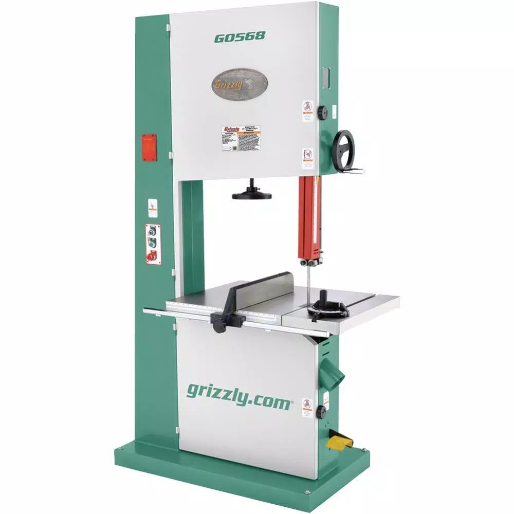 Grizzly Industrial 24-Inch Industrial Vertical Bandsaw, 5 HP, 220V Single-Phase