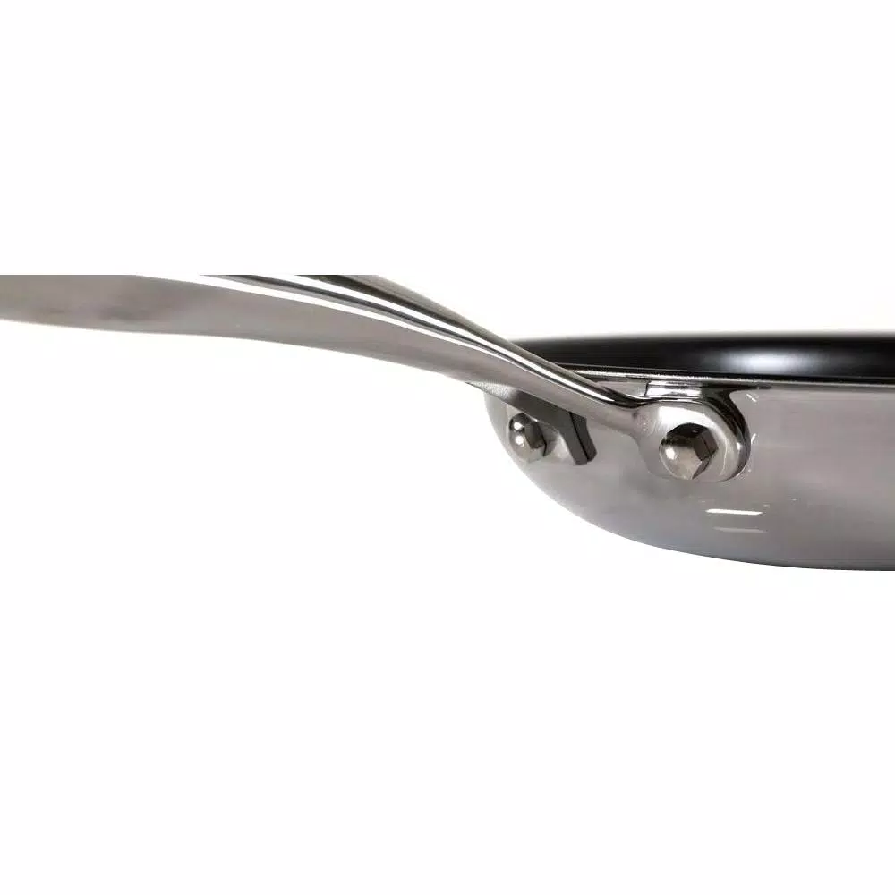 Black Cube 12.5 in. Stainless Steel Hybrid Nonstick Frying Pan