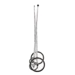 Easy Wheels Jumbo Shopping Cart, Heavy Duty Steel, Elite Chrome Finish thumbnail 6