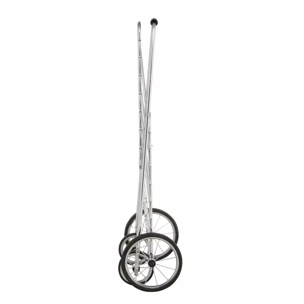 Easy Wheels Jumbo Shopping Cart, Heavy Duty Steel, Elite Chrome Finish