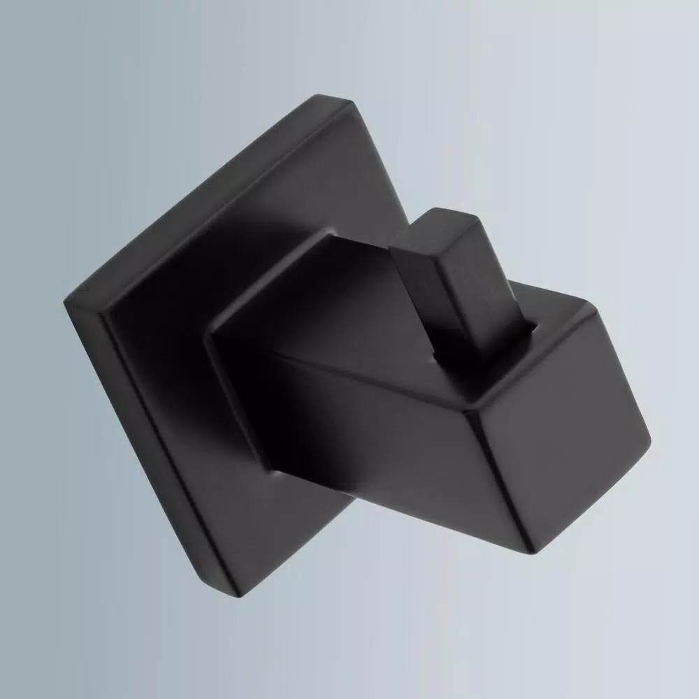 Glacier Bay Farrington Single Robe Hook, Matte Black