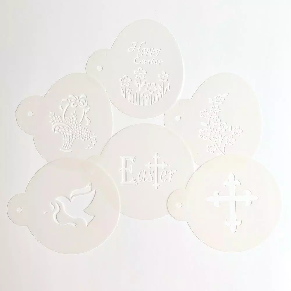 Designer Stencils Easter Sunday Cookie Stencil Bundle - 6 Pattern Set for Decorating