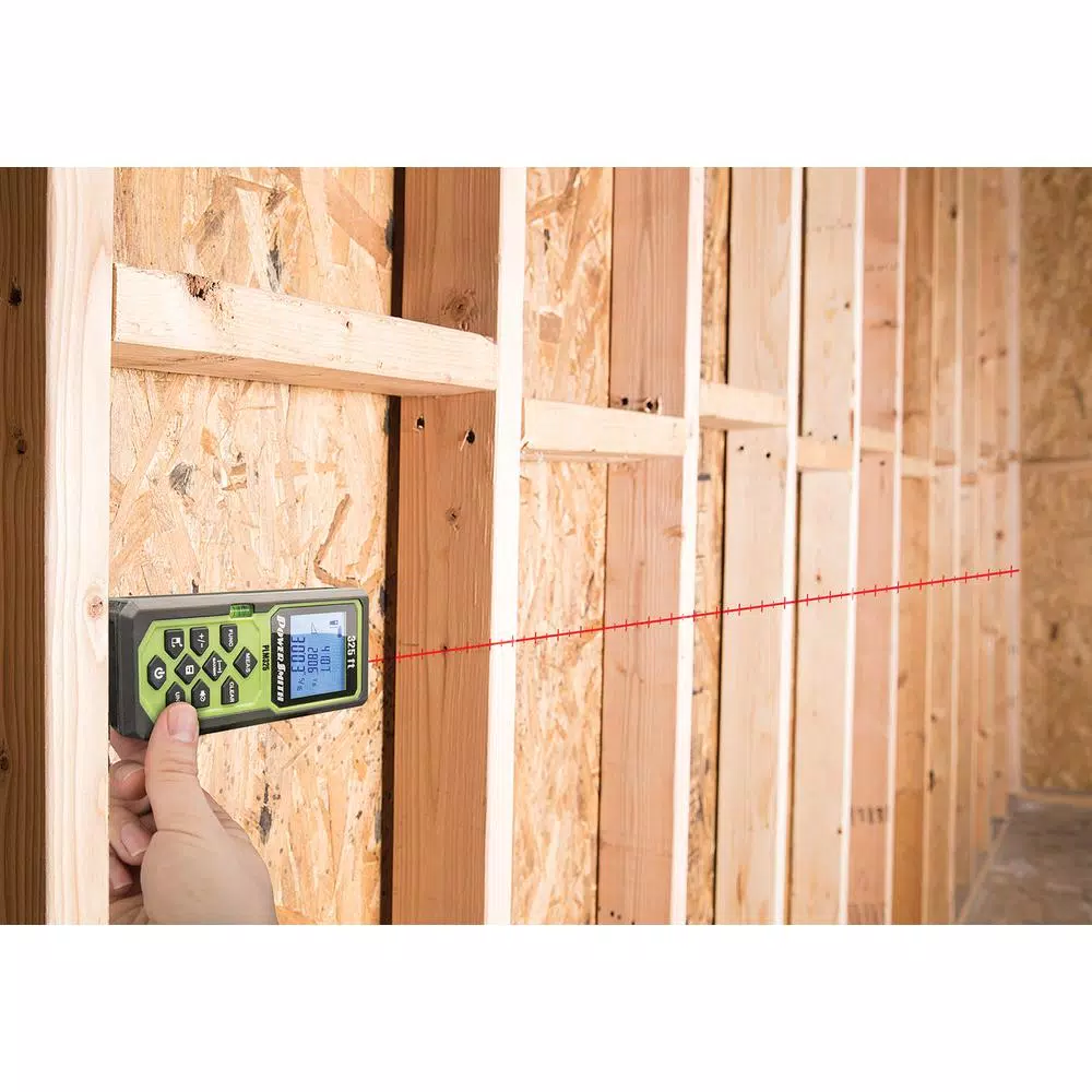 PowerSmith 325 ft. Weatherproof Digital Laser Distance Measure, 1/16 in. Accuracy