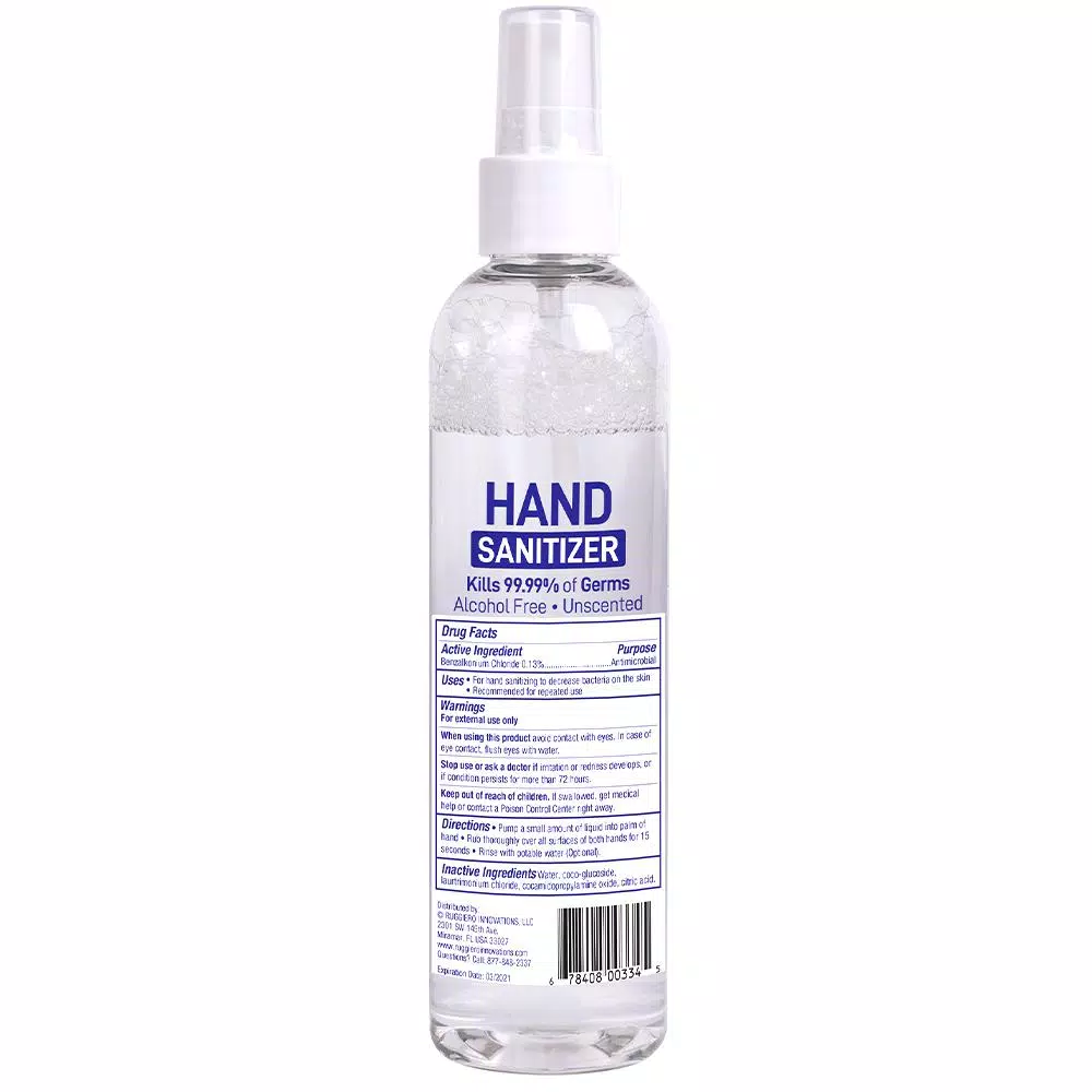 Unbranded Advanced Hand Sanitizer Spray, 8 oz. (Pack of 48)