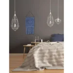 Unbranded Marmont Hill Blue Diamond Macrame Wall Tapestry - Hand Woven Cotton Wall Hanging thumbnail 3