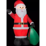 Gemmy 12 ft. Tall Airblown Inflatable Santa with Extra Bright LED Lights thumbnail 1