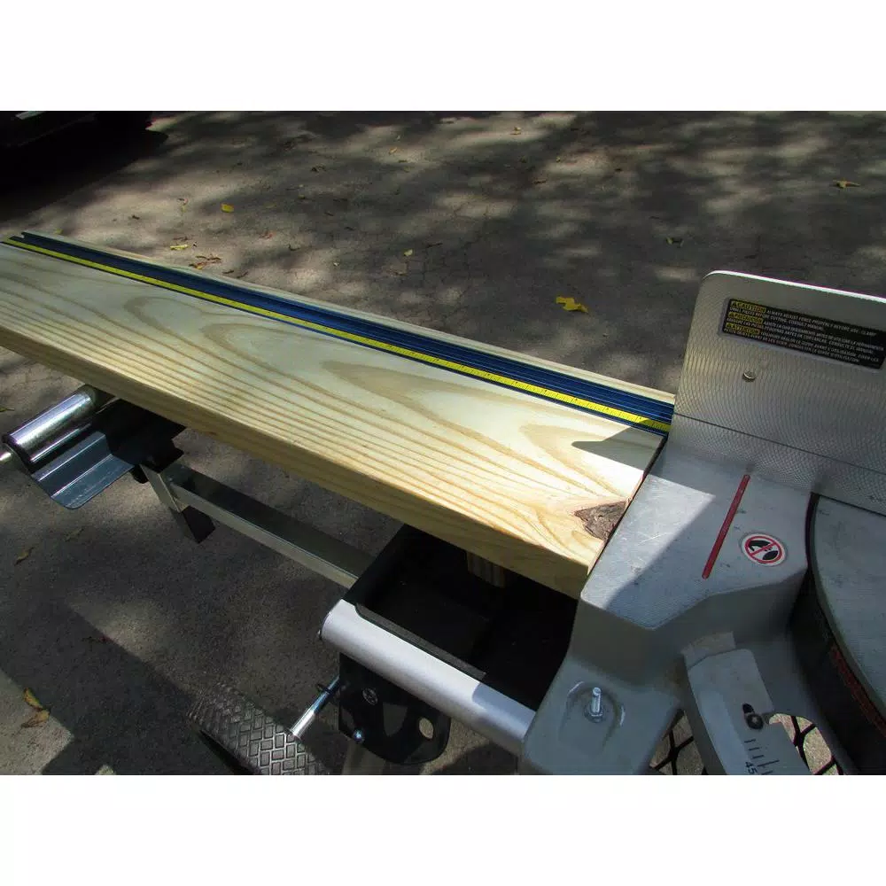 POWERTEC 36 in. Double Top T-Track with Predrilled Mounting Holes, Anodized Aluminum
