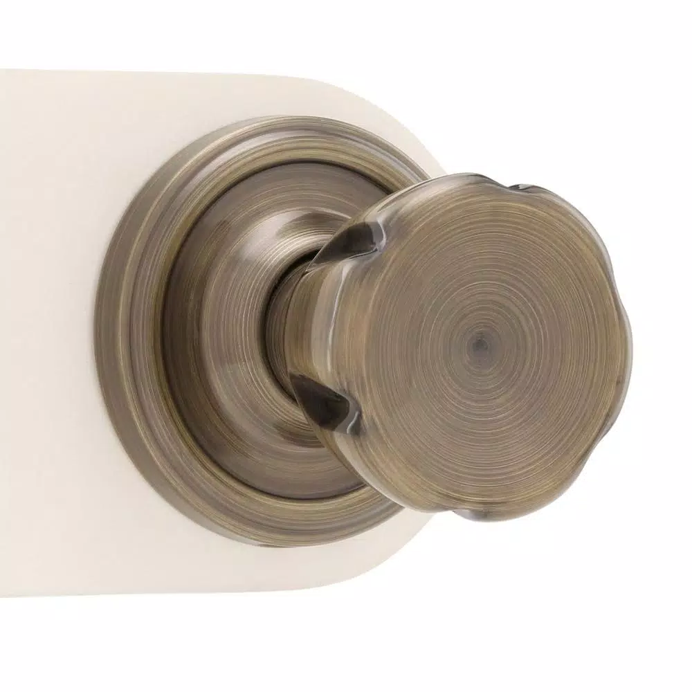 Weslock Antique Brass Half-Dummy Eleganti Door Knob - Interior Privacy Pull