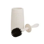 Mind Reader 12 in. Plastic Magic Toilet Brush and Holder Set in Ivory thumbnail 1