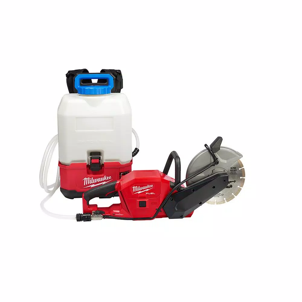 Milwaukee M18 FUEL 9 in. Cut Off Saw Kit with ONE-KEY and M18 SWITCH TANK Water Supply Kit