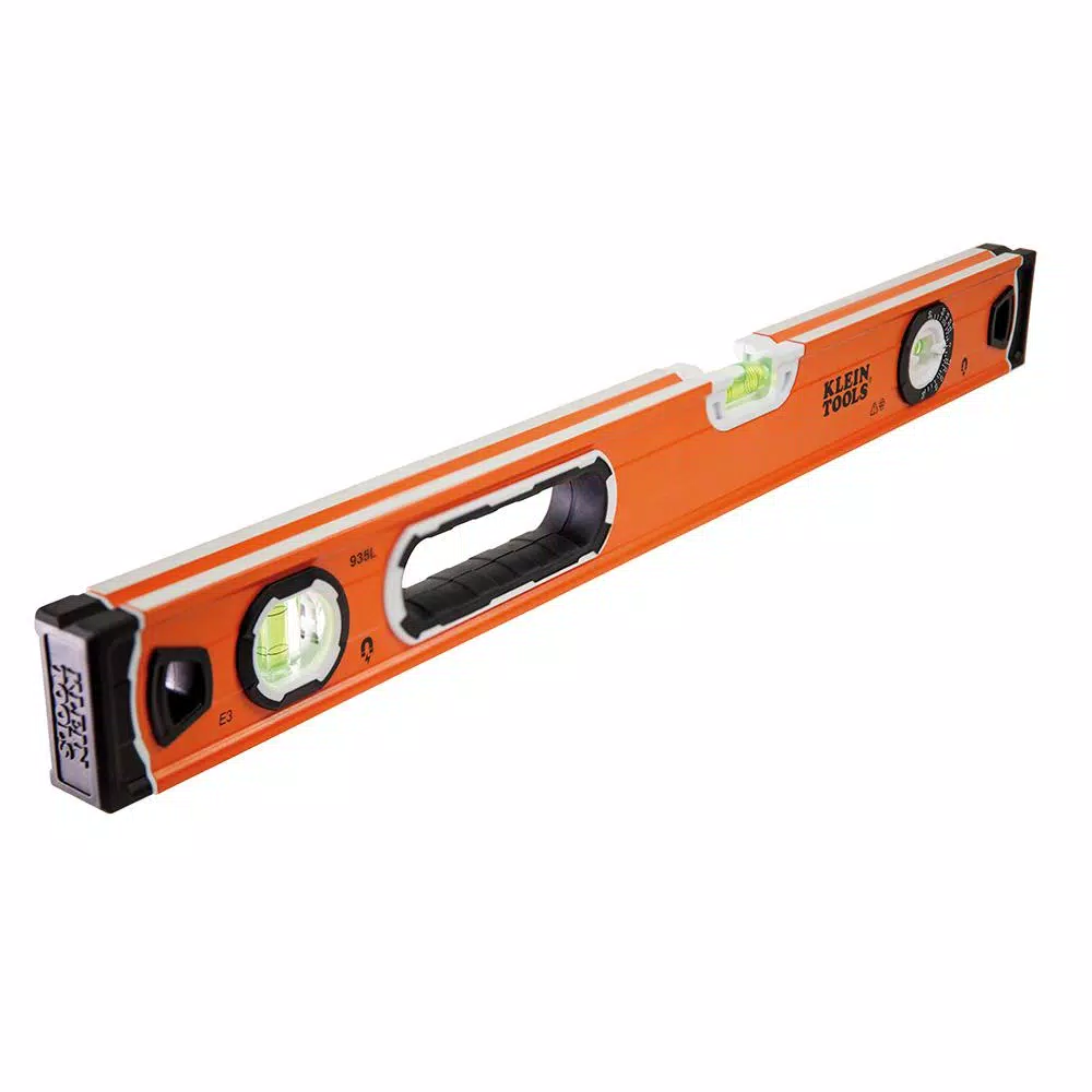 Klein Tools 24 in. Magnetic Bubble Level with V-Groove and High-Visibility Orange Body