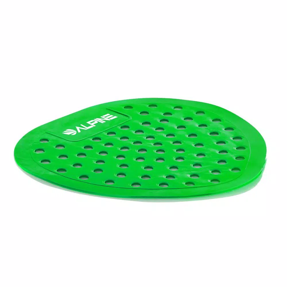 Alpine Industries Green Apple Flat Anti-Splash Urinal Screen, 10-Pack