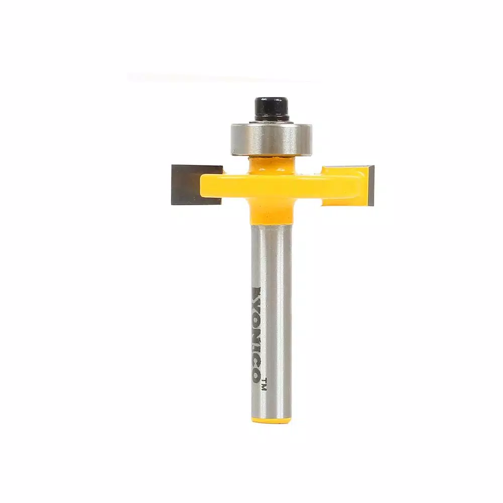 Yonico 14184q Slotting and Rabbeting Router Bit, 1/4 in. Shank, Carbide Tipped