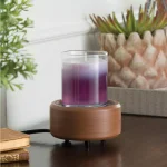 Candle Warmers Etc 5.2 in Pewter Walnut 2-in-1 Classic Fragrance Warmer thumbnail 4