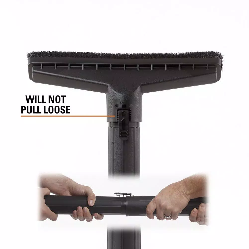 RIDGID 2-1/2 in. Locking Floor Brush for Wet/Dry Vacuums, 14 in. Wide Brush