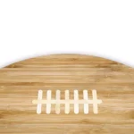 Picnic Time Touchdown 16 in. Oval Bamboo Football Cutting Board and Charcuterie Serving Tray thumbnail 5