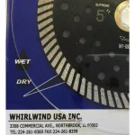 Whirlwind USA 5 in. Turbo Continuous Rim Diamond Blade for Granite and Stone thumbnail 5