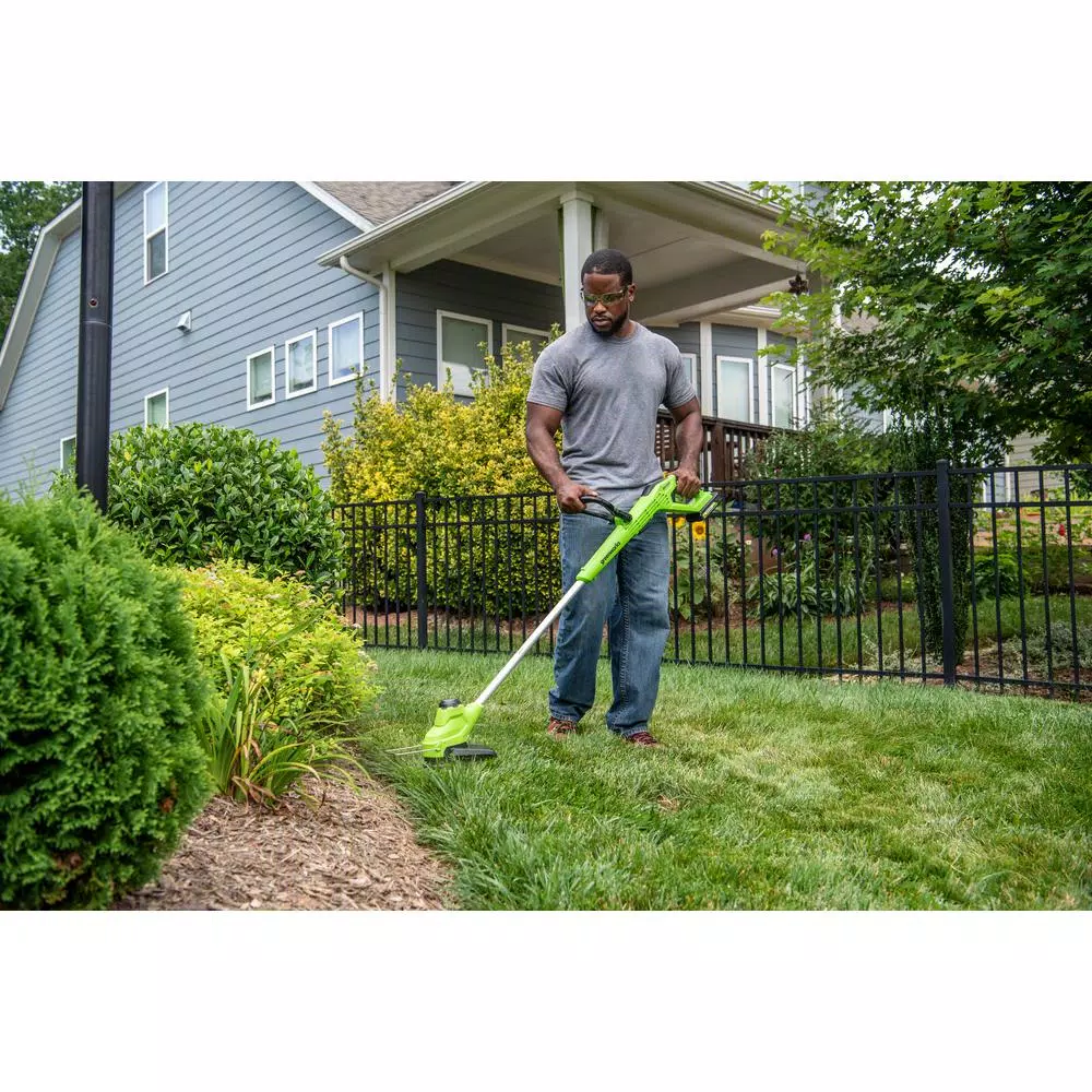 Greenworks 24V Cordless TORQDRIVE String Trimmer with 2.0 Ah Battery and Charger, 12 in. Cutting Path