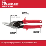 Milwaukee Aviation Snips 3-Pack - Left, Right, and Straight Cut Set thumbnail 14