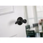 Kwikset Pembroke Venetian Bronze Exterior Entry Door Lever with SmartKey Security thumbnail 2
