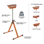 Bora Portamate PM-5093 Tri-Function Pedestal Roller Stand (2-Pack), 27 in. to 43-3/4 in. thumbnail 2