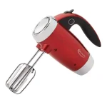 Betty Crocker 7-Speed Red Hand Mixer with Mini Stand, 250W thumbnail 1