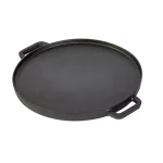 Basic Essentials 12 in. Pre-Seasoned Cast Iron Reversible Grill and Griddle Pan with Dual Handles thumbnail 1