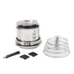 Cristel Tulipe 13-Piece Stainless Steel Cookware Set with Removable Handle System thumbnail 4
