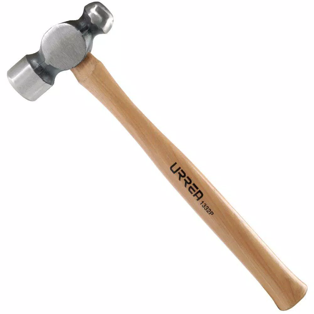URREA 12 oz. Ball Peen Hammer with Hickory Wood Handle