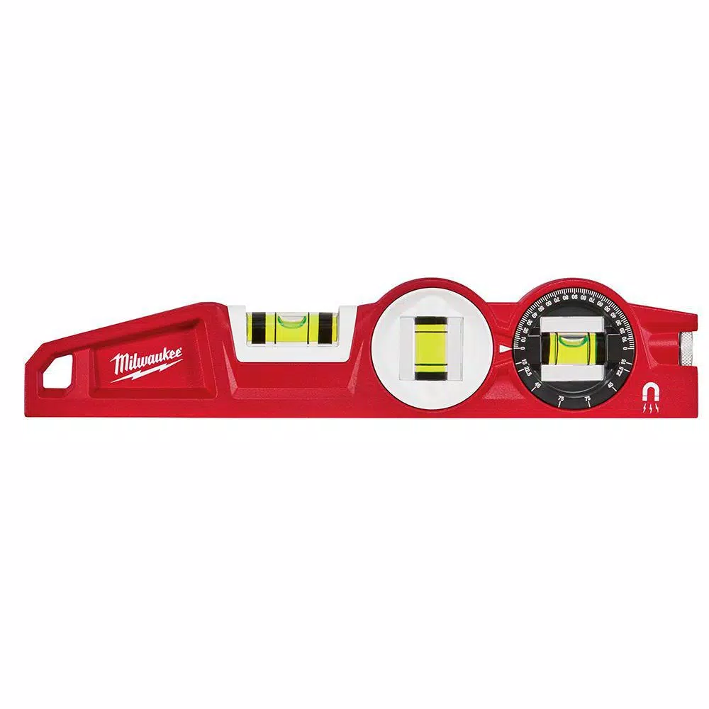 Milwaukee 10 in. 360-Degree Locking Die Cast Torpedo Level and 25 ft. STUD Tape Measure Combo Set