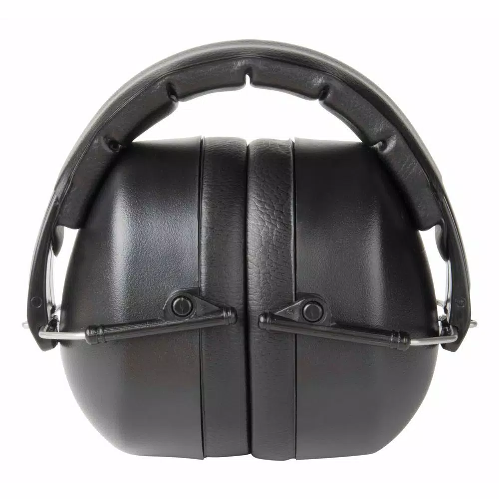 3M Black Folding Earmuffs, Passive Hearing Protection, Case of 5