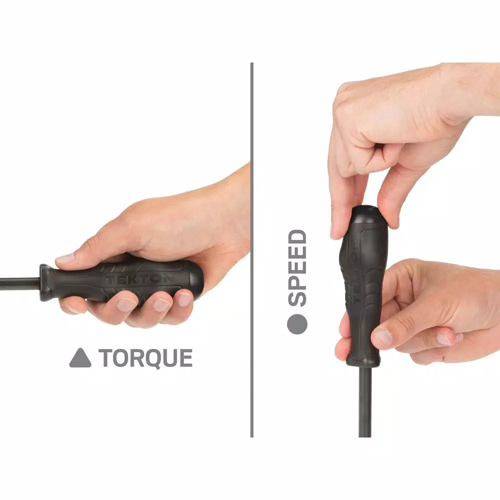 TEKTON 1/2 in. Nut Driver with Patented Three-Sided Handle