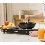 VIVOHOME 1800W 2-Burner Electric Hot Plate, Dual Cast Iron Countertop Cooktop with Stainless Steel Housing thumbnail 5