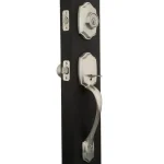 Kwikset Belleview Satin Nickel Single Cylinder Handleset with Polo Knob and SmartKey Security thumbnail 2