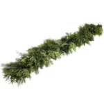 VAN ZYVERDEN 25 ft. Fresh Cut Pacific Northwest Douglas Fir and Western Red Cedar Mix Coil Garland thumbnail 1