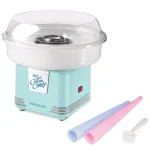 Nostalgia Retro Aqua Cotton Candy Maker - Works with Hard Candy & Sugar Free Candy thumbnail 1